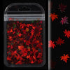 Autumn Maple Leaf Nail Glitter Sequins 3D Holographic Fall Nail Design Art Nails Sticker Decals for Acrylic Nails Decorations DIY