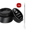 Solid Nail Gel Glue Need Light Cured(Ineffective on dark-colored nails)