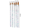 Nail Art Brushes Set Nail Dotting Tools,Nail Dust Brush,Striping Nail Art Brushes for Long Lines,Nail Drawing Pen For Nail Design