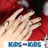 Mini Press On Nails For Kids 24 Pcs Christmas