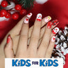 Mini Press On Nails For Kids 24 Pcs Christmas