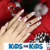 weekly deals Mini Press On Nails For Kids 24 Pcs Christmas