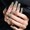 24pcs/set Press on False Nails L6679