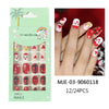 Mini Press On Nails For Kids 24 Pcs Christmas