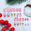 Mini Press On Nails For Kids 24 Pcs Christmas