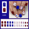 24pcs/Set Press On Nails C409