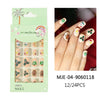 Mini Press On Nails For Kids 24 Pcs Christmas