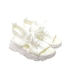 Large size sports sandals for women with thick soles, fly woven soft soles, casual flat bottomed hollowed out European and American beach sandals