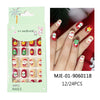 Mini Press On Nails For Kids 24 Pcs Christmas