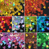 Autumn Maple Leaf Nail Glitter Sequins 3D Holographic Fall Nail Design Art Nails Sticker Decals for Acrylic Nails Decorations DIY