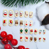weekly deals Mini Press On Nails For Kids 24 Pcs Christmas