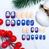 Mini Press On Nails For Kids 24 Pcs Christmas