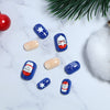 Mini Press On Nails For Kids 24 Pcs Christmas