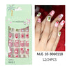 Mini Press On Nails For Kids 24 Pcs Christmas