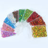 Autumn Maple Leaf Nail Glitter Sequins 3D Holographic Fall Nail Design Art Nails Sticker Decals for Acrylic Nails Decorations DIY