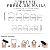 24pcs/Set Press On Nails C410