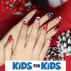 Mini Press On Nails For Kids 24 Pcs Christmas