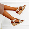 VanccyCasual Wedge Gladiator Sandals