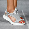Women Summer Mesh Sport Comfortable Wedges Shoes Beach Peep toe Breathable Sandals Wedge Sandals for Women