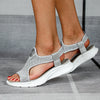 Women Summer Mesh Sport Comfortable Wedges Shoes Beach Peep toe Breathable Sandals Wedge Sandals for Women