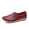 Vanccy Casual Flat Heel Cow Tendon Low Top Closed Toe Slip On Comfortable Work Shoes