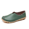 Vanccy Casual Flat Heel Cow Tendon Low Top Closed Toe Slip On Comfortable Work Shoes