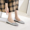 vanccy Women's Rhinestone Flats Fashion Sequin Wedding Shoes