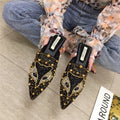 Comfortable And Fashionable Pointed Versatile Flat Slippers