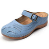 Vanccy Hollow Out Open Heel Casual Wedges Sandals