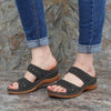 Vanccy Premium Faux Leather Embroidery Women Sandals