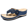 Vanccy Lightweight Flowers Clip Toe Sandals