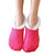 Vanccy Wool Cashmere Silicone Anti-slip Solid Color Floor Socks