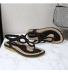 Vanccy Bohemian Clip toe weave sandals