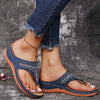 Vanccy Slope Heel Flip Flops Sandals