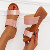 Vanccy new fashion wear thick soled high heels thick soled sandals