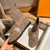 Furry Outer Wearing Flats boots Elk Decor BacklessWild Fluffy Flat Mules Warm