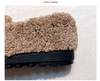 Furry Outer Wearing Flats Loafers Elk Decor BacklessWild Fluffy Flat Mules Warm