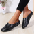 vanccy Casual All-match Hollow Slippers Closed Toe Slip On Walking Loafers