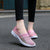 Comfortable Flat Woven Casual Shoes Mesh Flat Nurse Walking Sneakers Knit Slip on Loafer Shoes