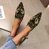 Comfortable And Fashionable Pointed Versatile Flat Slippers