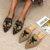 Comfortable And Fashionable Pointed Versatile Flat Slippers