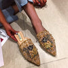 Flat Bottom Breathable Pointed Toe Comfortable And Elegant Slippers