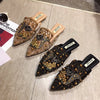 Flat Bottom Breathable Pointed Toe Comfortable And Elegant Slippers