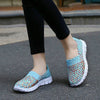 Comfortable Flat Woven Casual Shoes Mesh Flat Nurse Walking Sneakers Knit Slip on Loafer Shoes