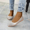 vanccyCasual Comfort Dressy Flats For Wedding Bling Sparkly Bridal Shoes