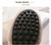 Furry Outer Wearing Flats Loafers Contrasting color design BacklessWild Fluffy Flat Mules Warm