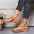 Summer Oxford Women Sandals Flats Slippers Pu Leather Flip Flops Belt Buckle Female Shoes 2022 New Rome Fashion Women Slides