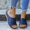 Vanccy Leather Embroidery Women Sandals