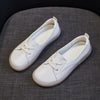Sequins Star Design Casual Lace-Up Distressed White Sneakers