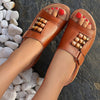 Wedge Heel Slip On Open Toe Mules Sandals